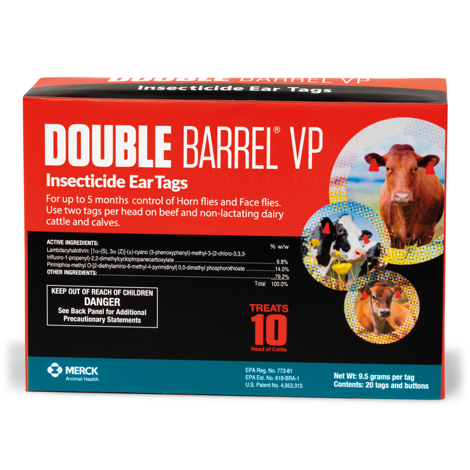 DOUBLE BARREL™ VP Insecticide Ear tags