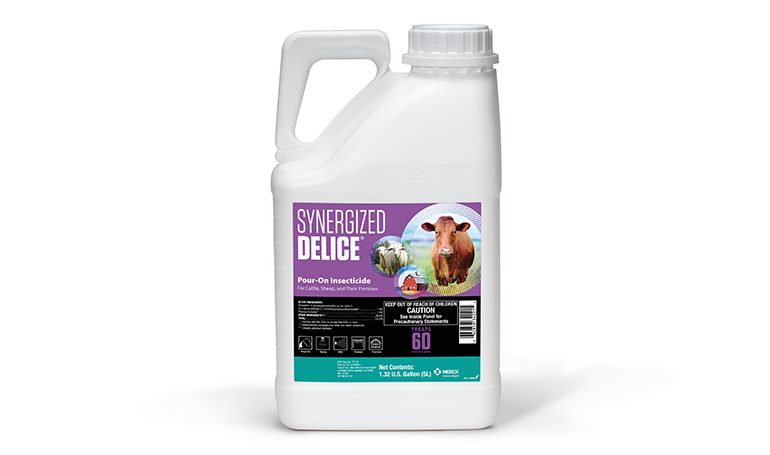 SYNERGIZED DELICE® Pour-On Insecticide